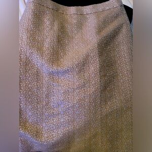 Jcrew size 6 metallic pencil skirt champagne color